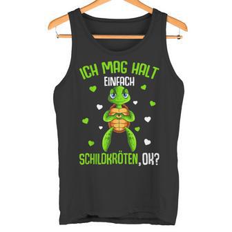 Schildkröte Ich Mag Halt Schildkröten German Langu Tank Top - Geschenkecke