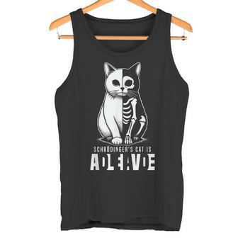 Schrödinger's Cat Dead And Alive Quantum Mechanics Physics Tank Top - Geschenkecke