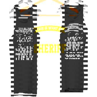 Sheriff Trabajo Título Empleado Divertido Trabajador Profesión Sheriff Camiseta sin mangas - Regaloses