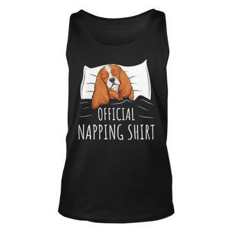 Sleeping Cavalier King Charles Spaniel Dog Official Napping T Tank Top | Mazezy