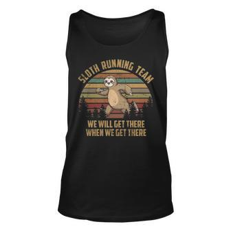 Sloth Running Team Vintage Tank Top | Mazezy CA