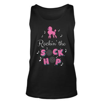 Sock Hop Costume Pink Poodle Tank Top | Mazezy
