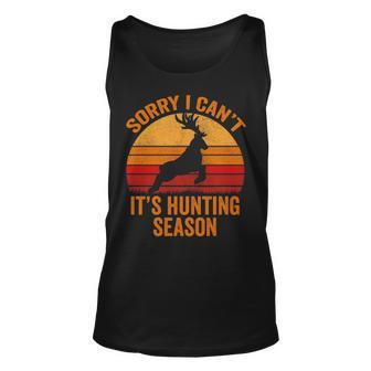 Sorry I Can't It Hunting Season Deer Bow Hunter Tank Top | Mazezy CA