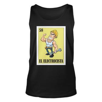 Spanish Electrician Lottery Mexican El Electricista Tank Top | Mazezy