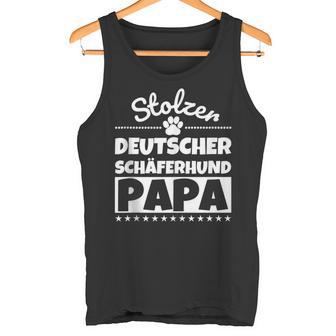 Stolzer Deutscher Schäferhund Papa Tank Top - Geschenkecke