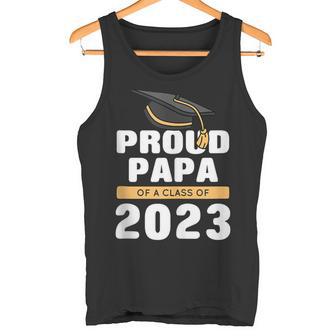 Stolzer Papa Eines Absolventen Der Klasse 2023 Senior 23 Gra Tank Top - Geschenkecke