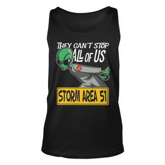 Storm Area 51 They Can't Stop All Of Us Running Alien Tank Top | Mazezy