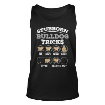 Stubborn Bulldog Tricks Tank Top | Mazezy