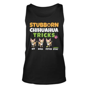 Stubborn Chihuahua Tricks I Dog Lover I Chihuahua Tank Top | Mazezy