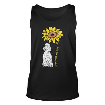 Sunflower Sunshine Poodle Dog Lover Owner Tank Top | Mazezy