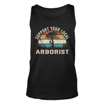 Support Your Local Arborist Saying Tank Top | Mazezy