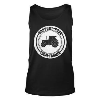 Support Your Local Farmers I Farming Greens Go Vegan Tank Top | Mazezy