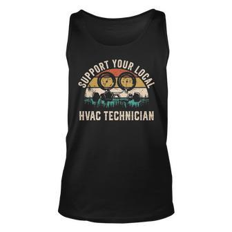 Support Your Local Hvac Technician Saying Tank Top | Mazezy