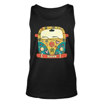Surf Camping Bus Model Love Retro Peace Hippie Surfing S Tank Top | Mazezy