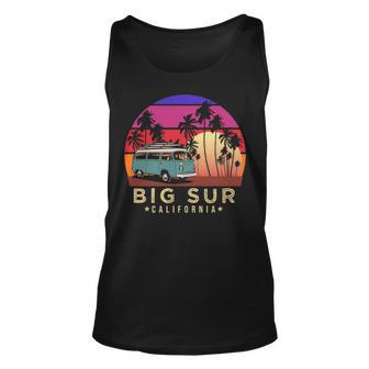 Surfer Big Sur California Vintage Van Surf Tank Top | Mazezy