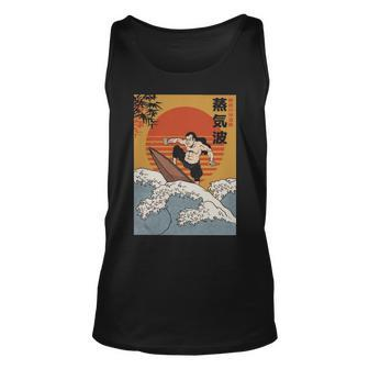 Surfer Samurai Surfing Vintage Surf Japanese Tank Top | Mazezy