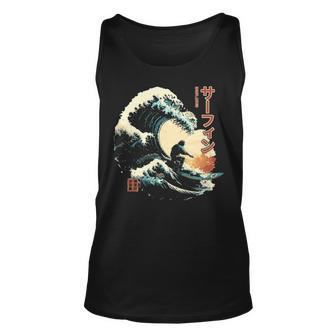 Surfing The Great Wave Of Kanagawa Surfer Tank Top | Mazezy