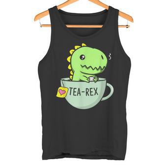 Tea Rex Niedlicher Dinosaurier Tyrannosaurus Rex In Einer Tasse Tank Top - Geschenkecke