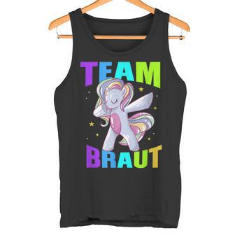 Team Braut Einhorn Hochzeit Unicorn Junggesellenabschied Tank Top - Geschenkecke