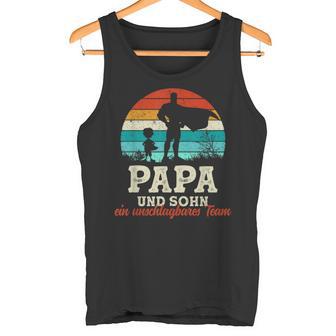 Team Papa Sohn Bester Papa Der Welt Father's Day Super Papa Tank Top - Geschenkecke