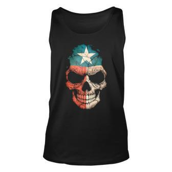 Texas Flag Skull Tank Top | Mazezy
