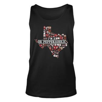 Texas I'm A Dr Pepperaholic Tank Top | Mazezy