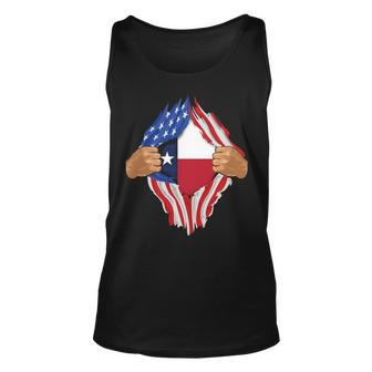 Texas Roots Inside State Flag American Proud Tank Top | Mazezy UK