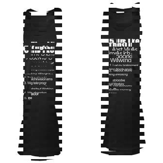 Things I Like Almost As Much As Woodworking & Bacon Tank Top | Mazezy