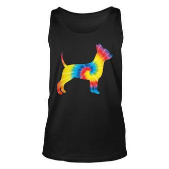 Tie Dye Chihuahua Rainbow Print Dog Pup Hippie Peace Tank Top | Mazezy