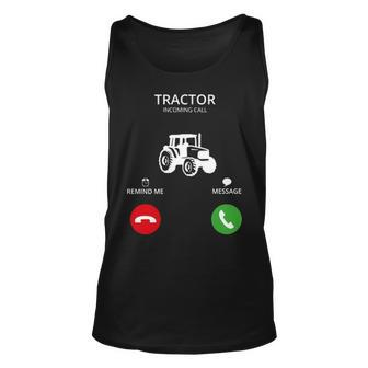 Tractor Incoming Call Tank Top | Mazezy