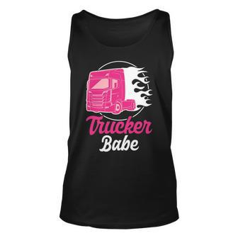 Trucker Babe Truck Driver Tank Top | Mazezy AU