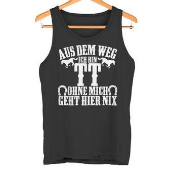 Tt Turnier Trottel Reitsport Pferd Spruch Pferdesprüche Tank Top - Geschenkecke