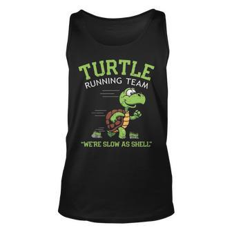 Turtle Running Team Saying Sarcastic Marathon Tank Top | Mazezy