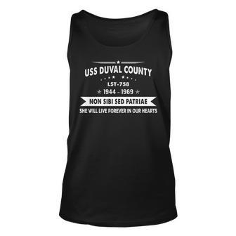 Uss Duval County Lst Tank Top | Mazezy