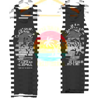 Vacaciones Familiaresintage Retro California Santa Barbara Beach Camiseta sin mangas - Regaloses