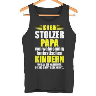 Vater Stolzer Papaatertag Spruch Sprüche Geschenkidee Tank Top - Geschenkecke