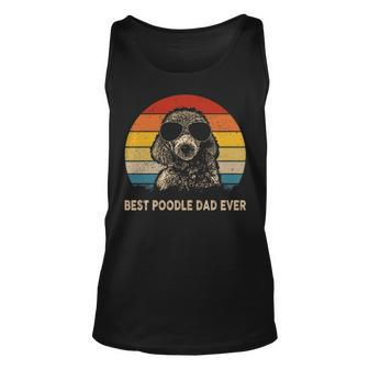 Vintage Best Poodle Dad Ever Dog Daddy Father Tank Top | Mazezy