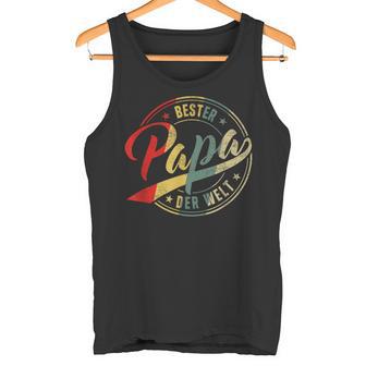 Vintage “Bester Papa Der Welt” Retro Father's Day Tank Top - Geschenkecke