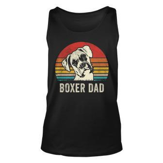 Vintage Boxer Dad Ever Daddy Dog Dad Father Tank Top | Mazezy