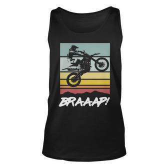 Vintage Dirt Bike Brap Braap Braaap Motocross Racing Tank Top | Mazezy