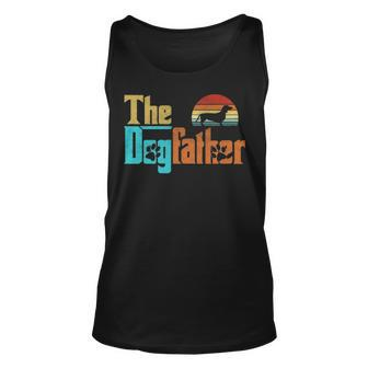 Vintage The Dogfather Dachshund Dog Owner Tank Top | Mazezy
