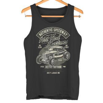 Vintage Hot Rod Kustoms Hombres De Coches Clásicos Camiseta sin mangas - Regaloses