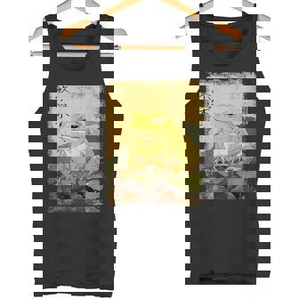 Vintage Japonés Paisajeiejo Rana Kanji Camiseta sin mangas - Regaloses