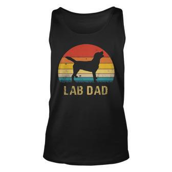 Vintage Lab Dad Labrador Retriever Dog Dad Tank Top | Mazezy UK