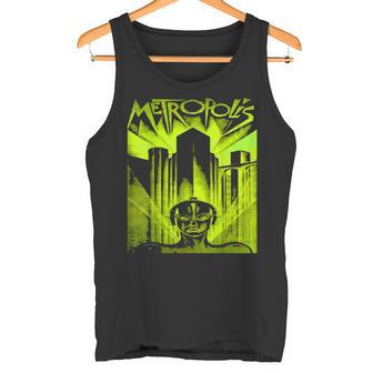 Vintage Nerdy Metrópolis Ciencia Ficción Cine Maestro Geek Camiseta sin mangas - Regaloses