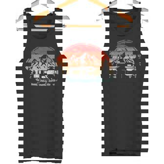 Vintage Retro Campervan Autocaravana Camper Caravan Camping Camiseta sin mangas - Regaloses