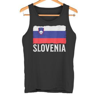 Vintage Slowenien Slowenien Flagge Slowenien Pride Herren Damen Tank Top - Geschenkecke