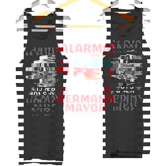 Voy A Ser Hermano Mayor Camión De Bomberos Anuncio De Bebe Camiseta sin mangas - Regaloses