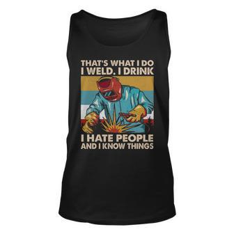 Welder That's What I Do I Weld I Drink Classic Tank Top | Mazezy