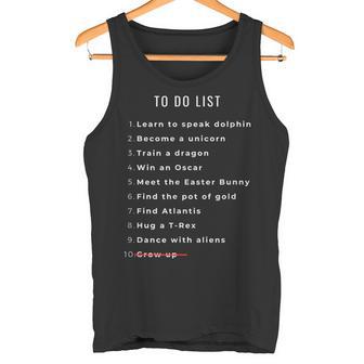 Witzige To-Do-Liste Für Humorvolle Tank Top - Geschenkecke